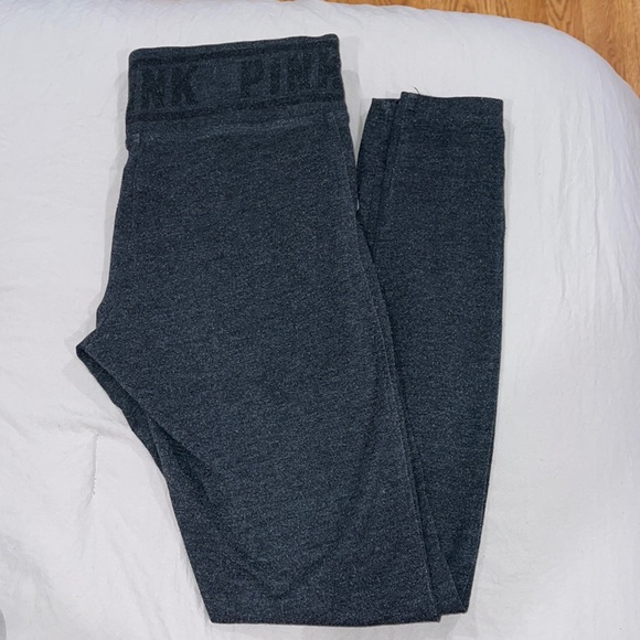 PINK Victoria’s secret gray yoga leggings - Picture 1 of 4